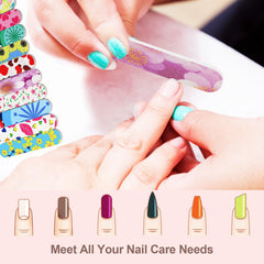 GigaGround double-sided 180 grit mini nail file for gentle smoothing on natural nails.