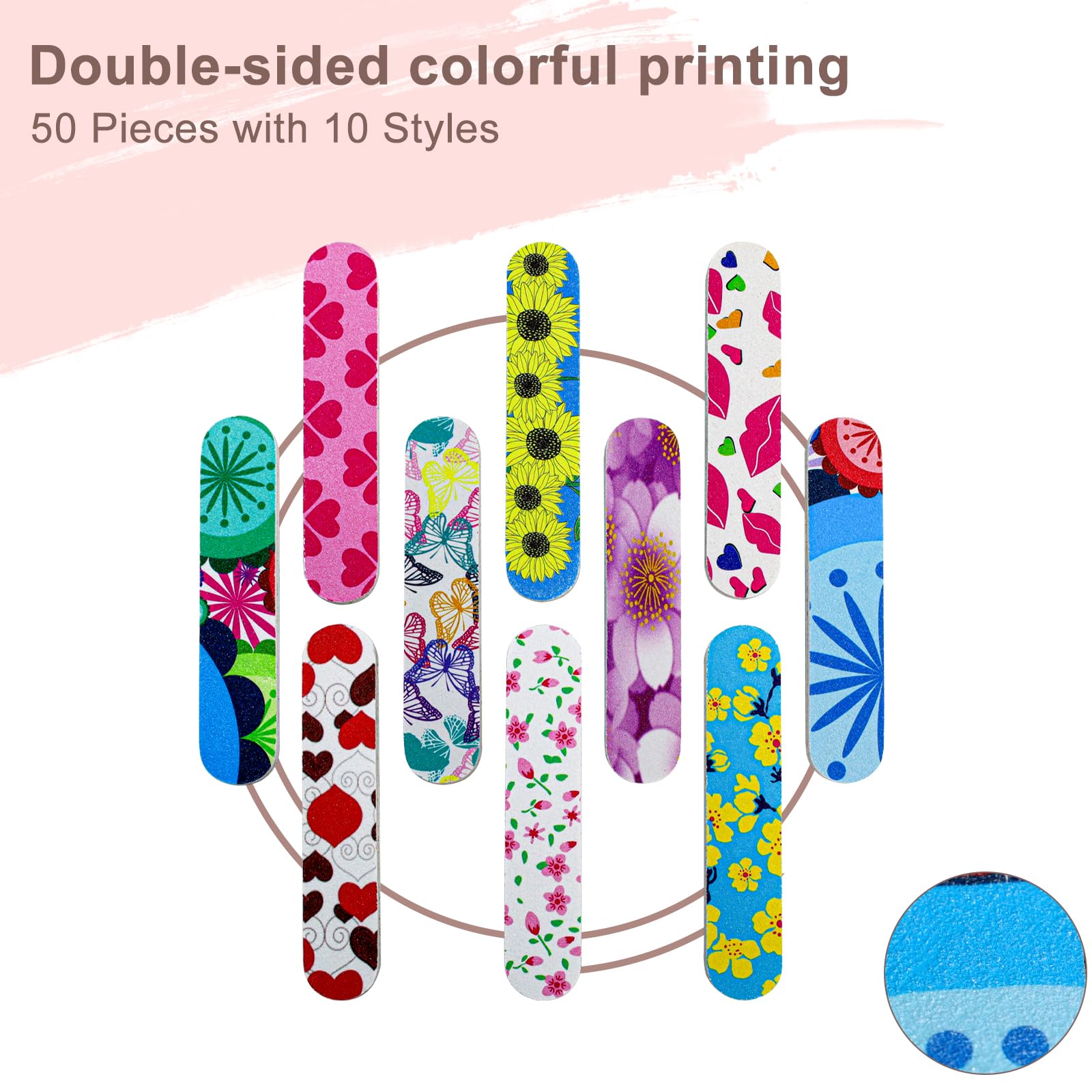 GigaGround travel-size nail files, 3.45 inches, ideal for on-the-go touch-ups.