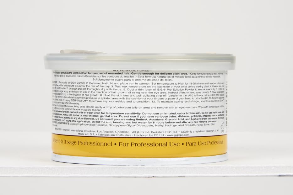 GiGi All Purpose Honee Wax for Brazilian use; suitable for sensitive areas.
