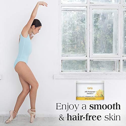 GiGi All Purpose Honee Wax creamy texture; low-temperature melt for comfortable hair removal.