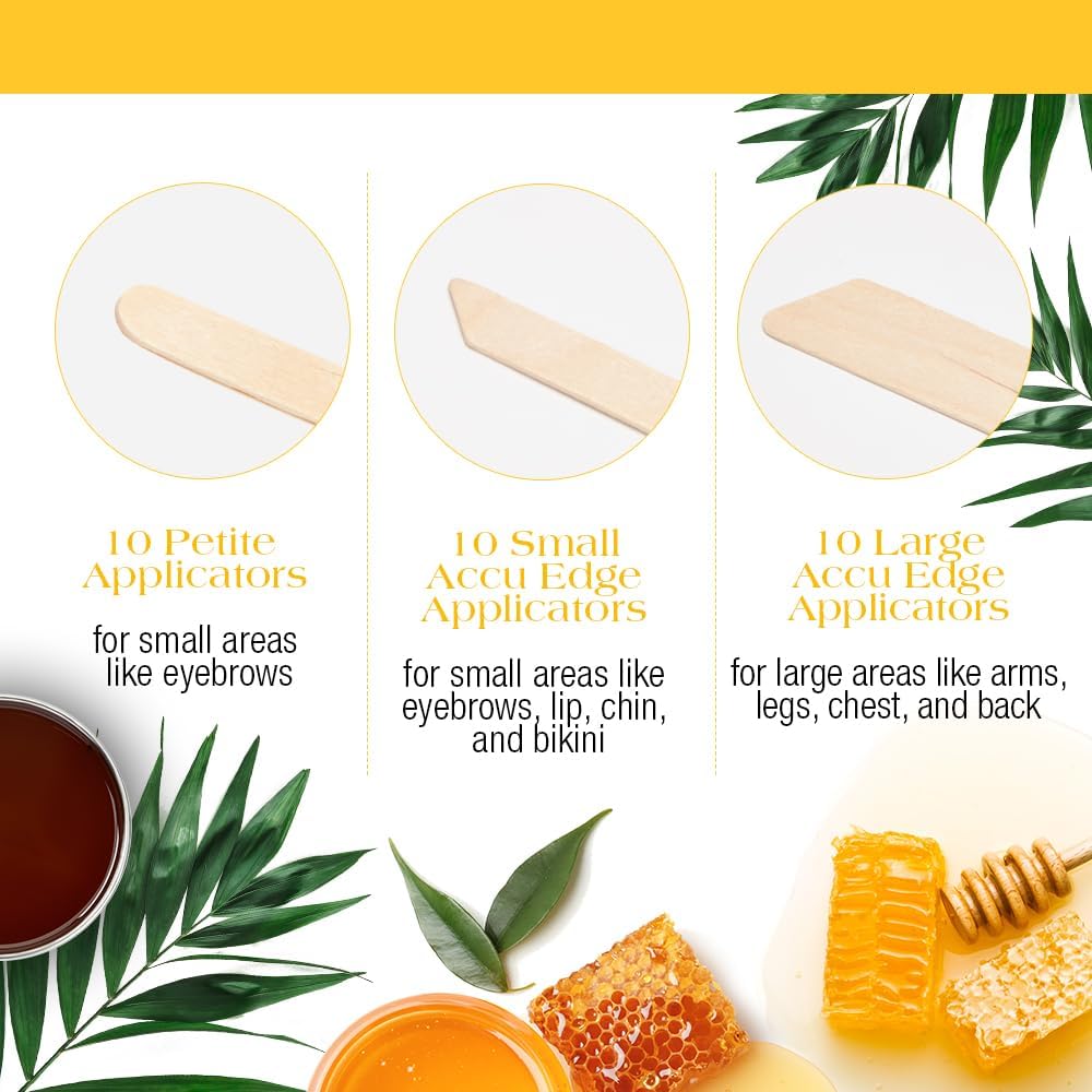 Gigi accu edge small applicators shown for smooth, controlled wax placement