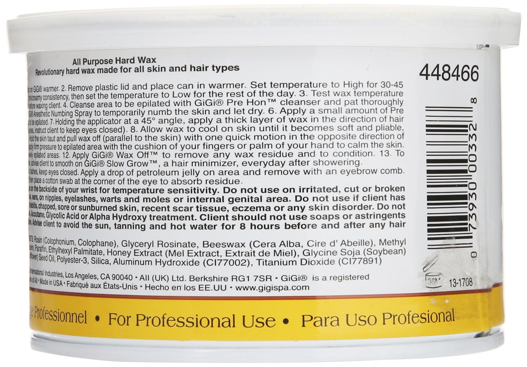 GIGI All Purpose Honee hard wax kit in use, delivering salon-grade results at home.