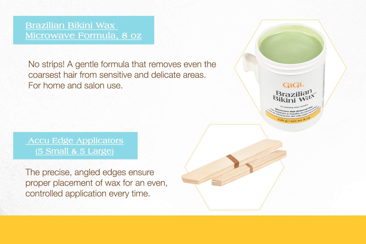 GIGI at-home waxing setup enables quick sessions without salon visits.