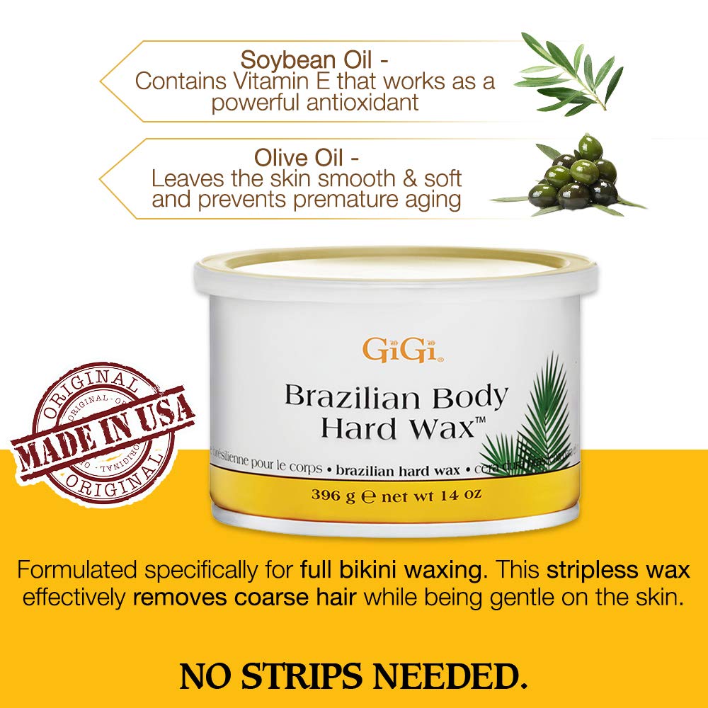 GiGi Brazilian Body Hard Wax on bikini area image — potential for smooth results.