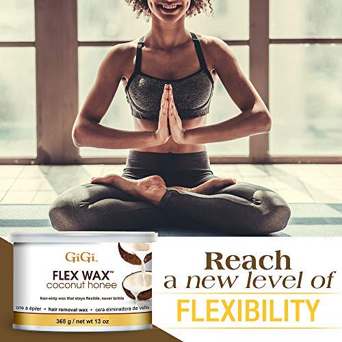 GIGI Coconut Honee Flex Wax body application shot for smooth legs.