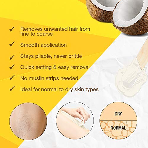 GIGI Coconut Honee Flex Wax can with lid for storage and portability.