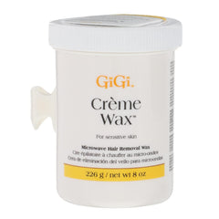GiGi Creme Wax microwave jar 8oz ready for quick at home waxing