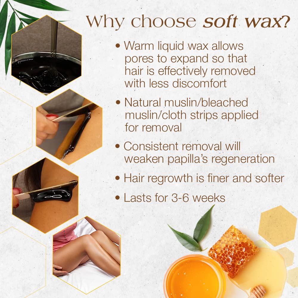GIGI Dark Honee Soft Wax ingredients honey and castor oil
