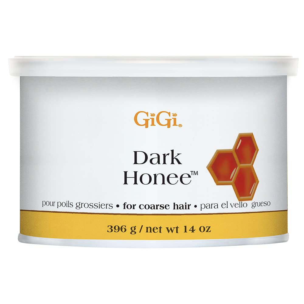 GIGI Dark Honee Soft Wax tub closeup for salon-grade at-home hair removal