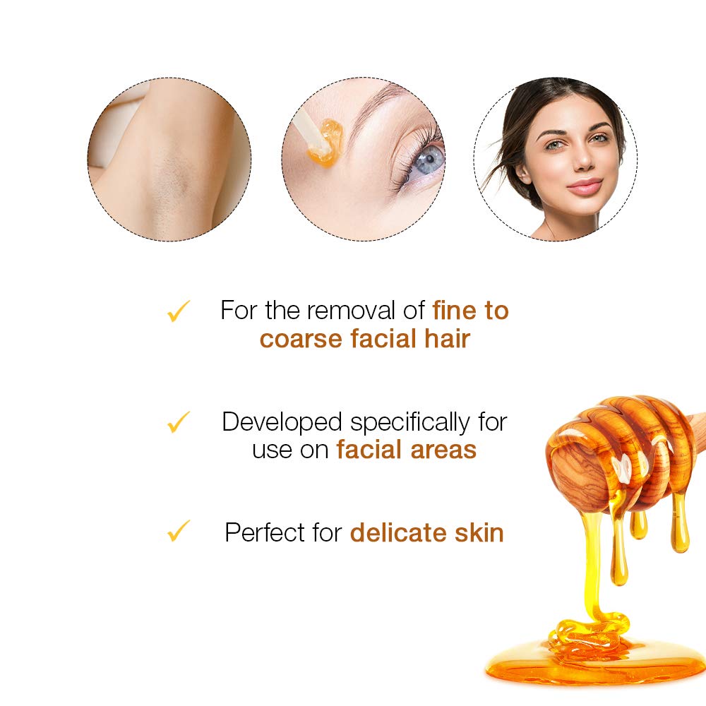 GiGi Facial Honee Wax ingredients honey chamomile shown for soothing care