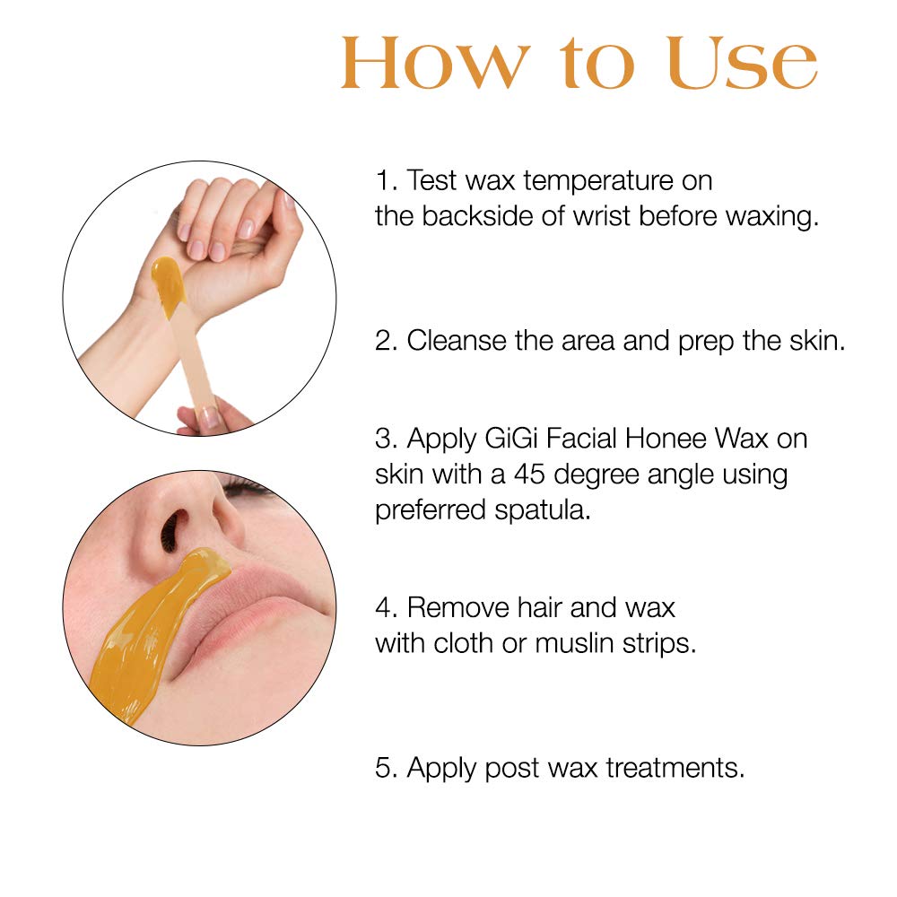 GiGi Facial Honee Wax results: spa-like smooth skin