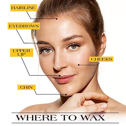 GiGi Facial Honee Wax with muslin strip ready for at-home waxing