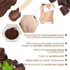 GIGI Milk Chocolate Creme Wax for body-use provides versatile coverage on arms and legs.