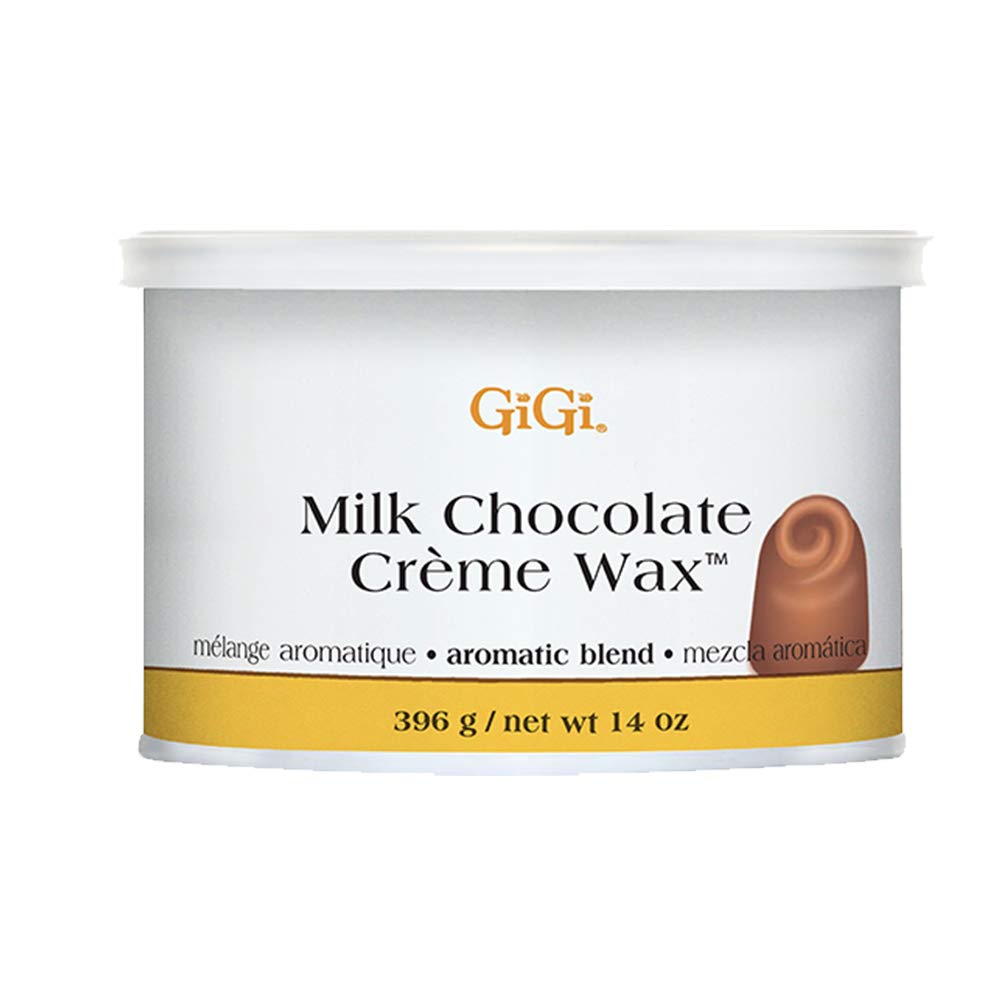 GIGI Milk Chocolate Creme Wax pour shows smooth application for even hair removal