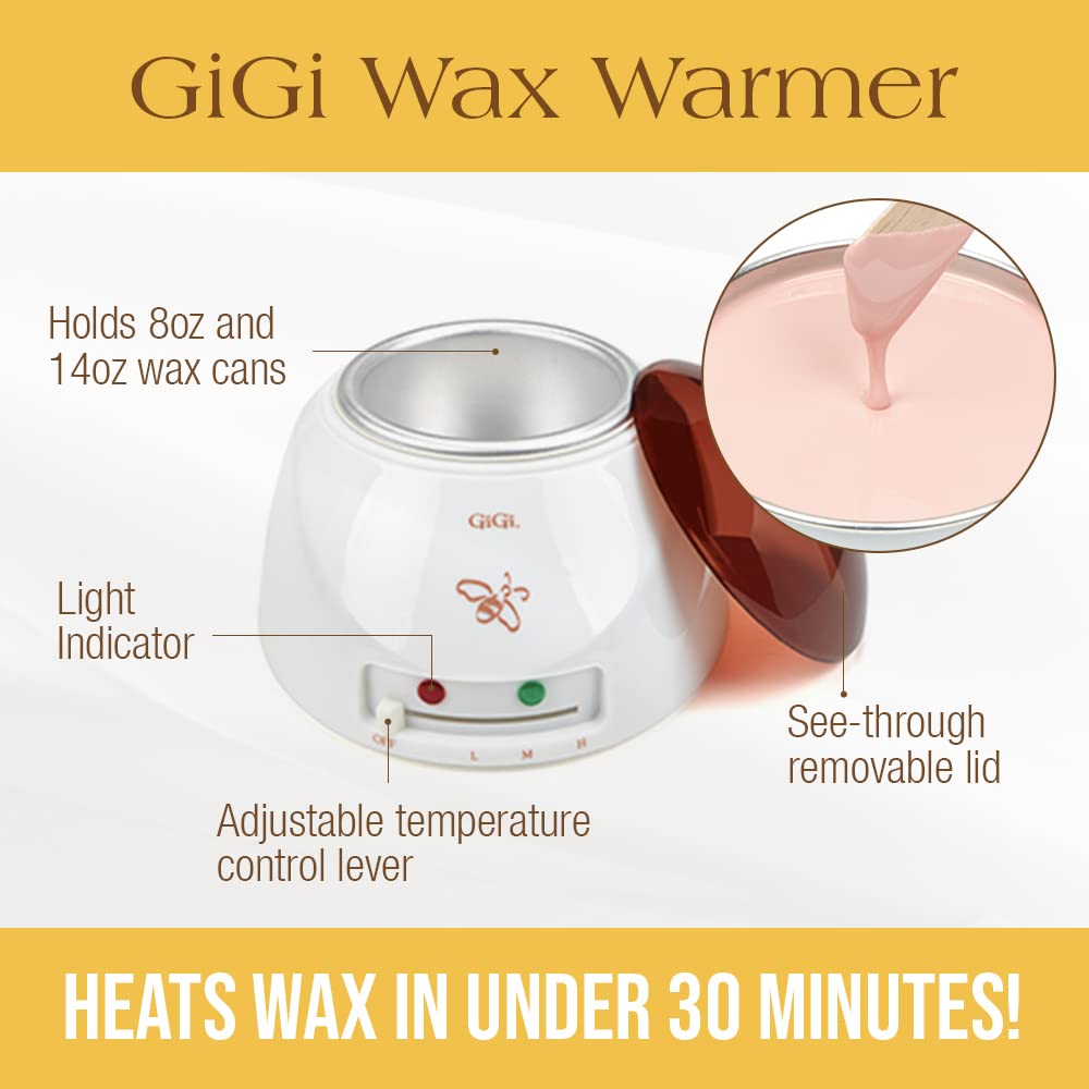 GIGI Mini Pro Waxing Kit assorted cloth strips enable precise, faster waxing.