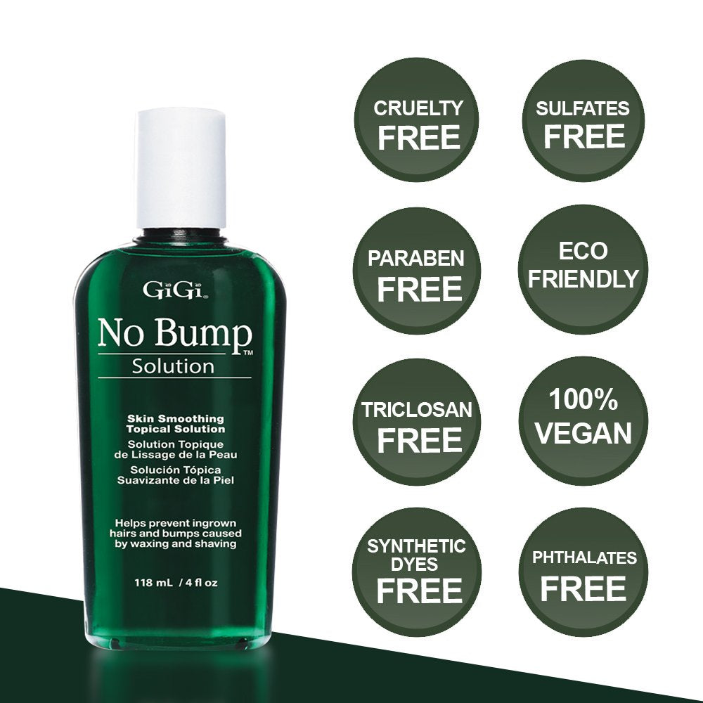 GIGI No Bump moisturizing glycerin and panthenol in action on skin.
