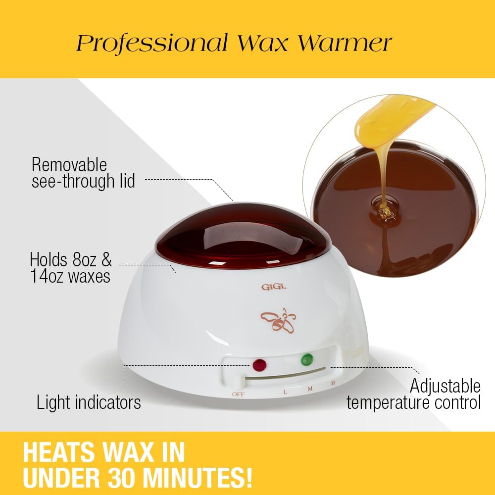 Gigi pre-epilation oil shown as skin prep to minimize irritation during waxing