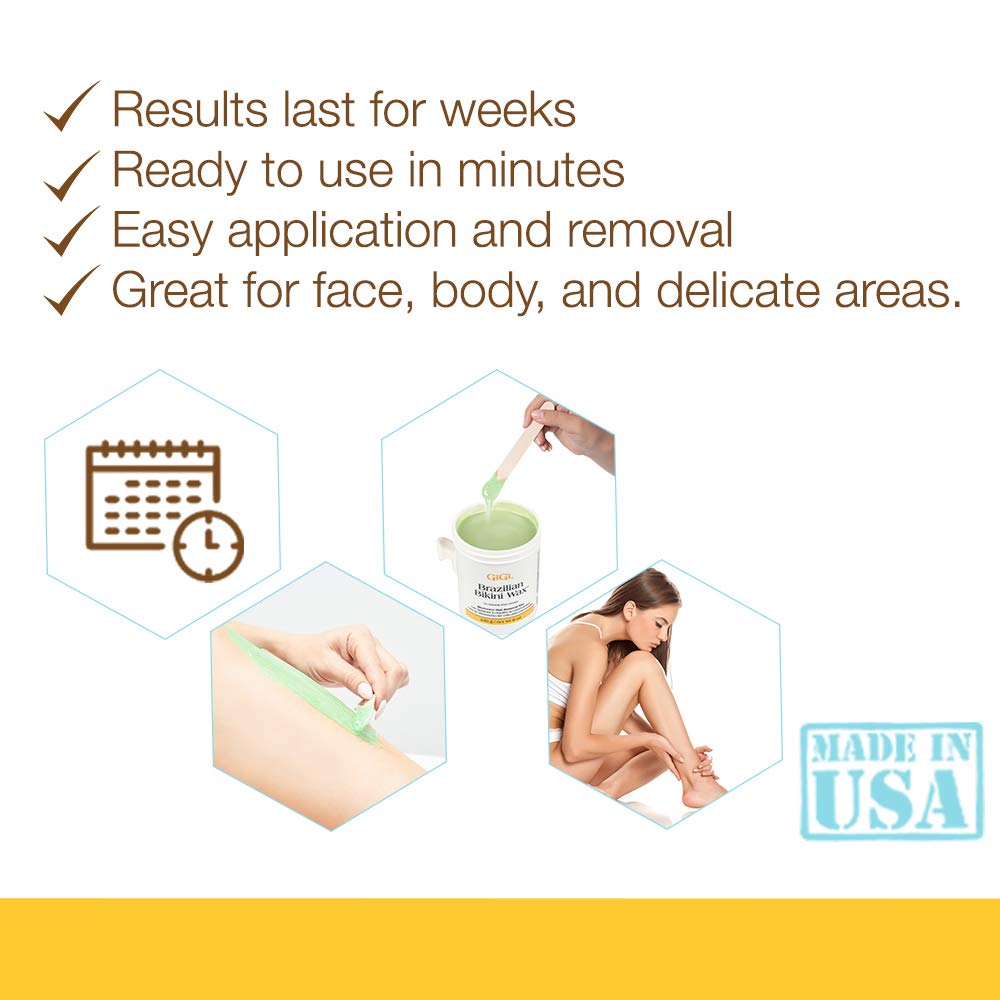 GIGI sensitive-skin hard wax designed for gentle, effective removals.