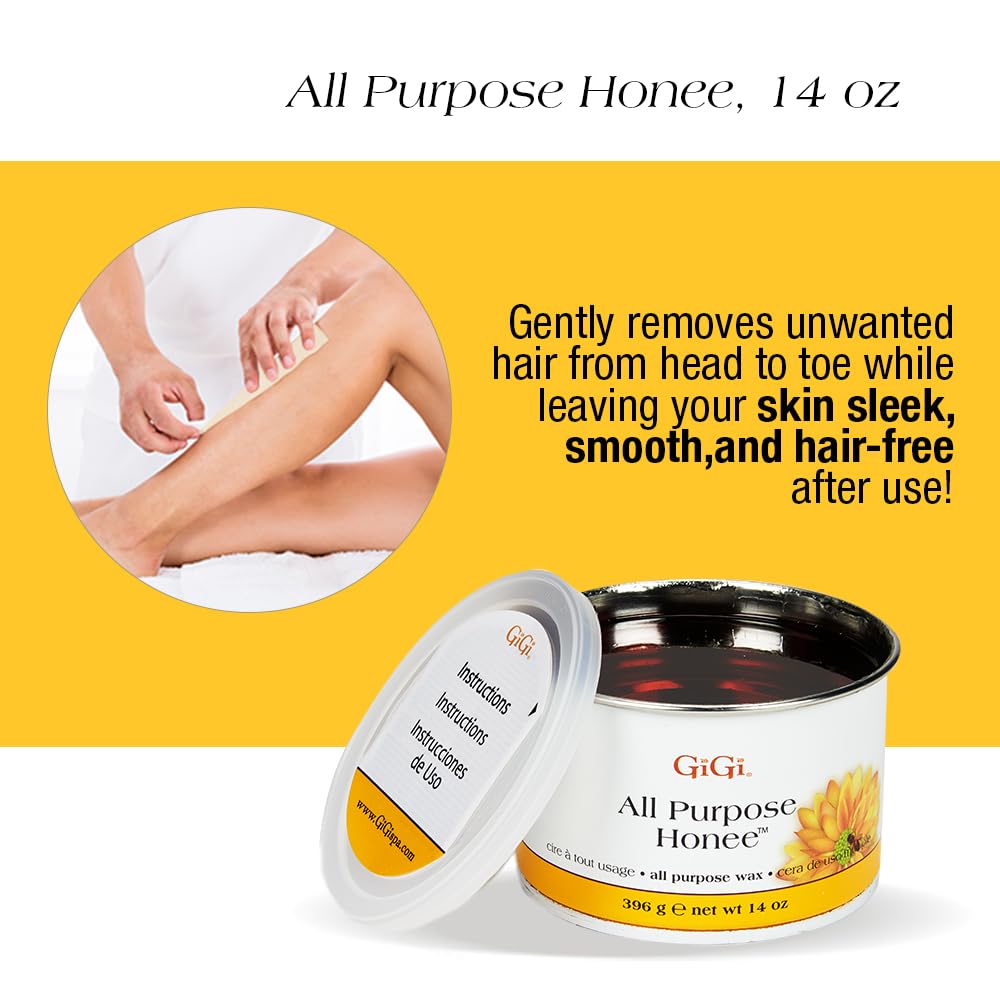 GIGI Student Starter Waxing Kit pre-epilation powder helps oil absorption for cleaner waxing.