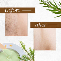 Gigi Tea Tree Creme Wax thin application for easy, precise removal