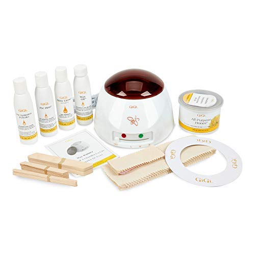 GIGI Wax strips and applicators ready for tidy hair removal