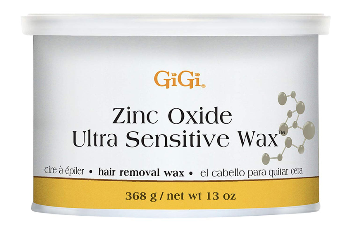 GiGi Zinc Oxide Ultra Sensitive Wax jar front view for delicate skin protection