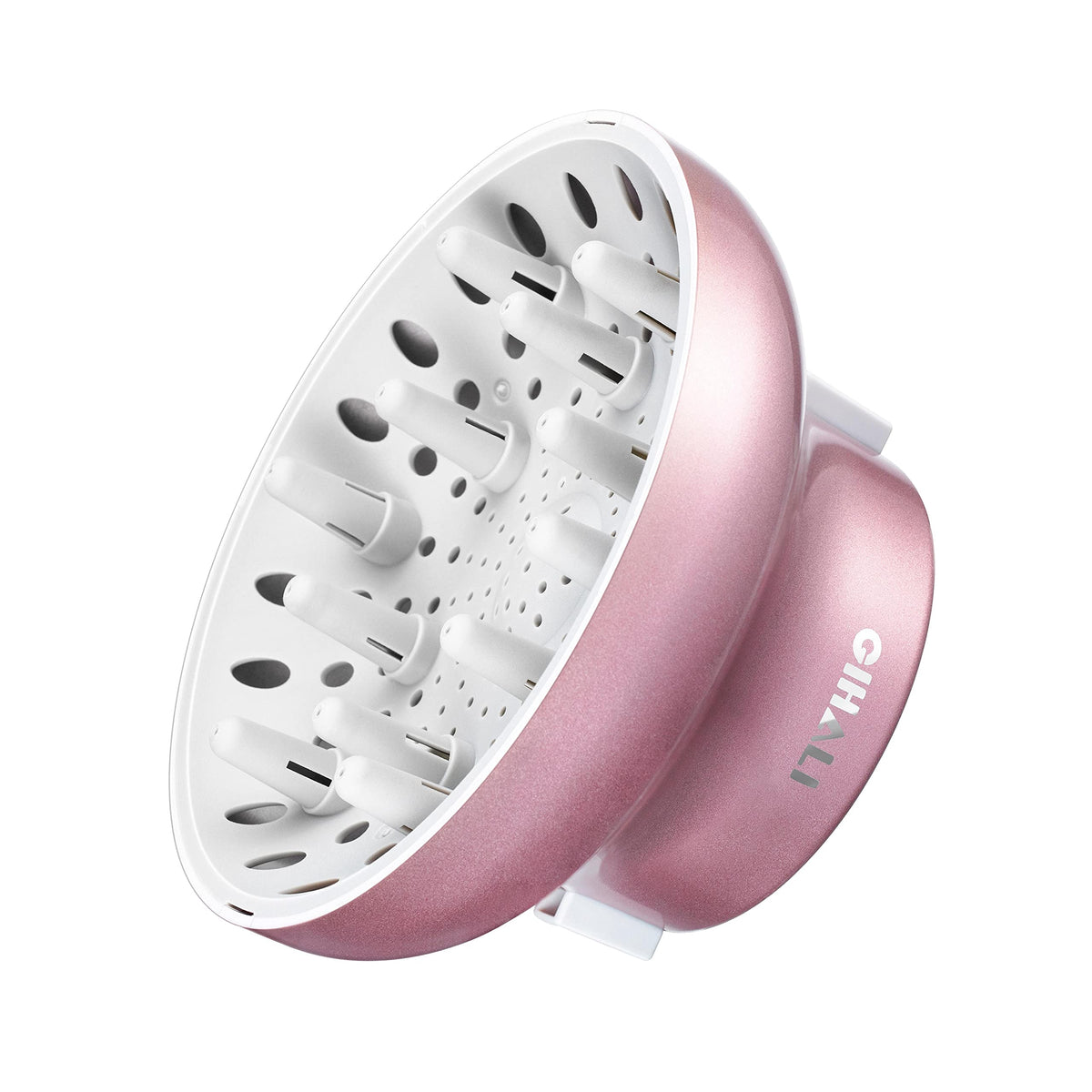 Gihali universal diffuser rose gold side view highlights compact design for travel.