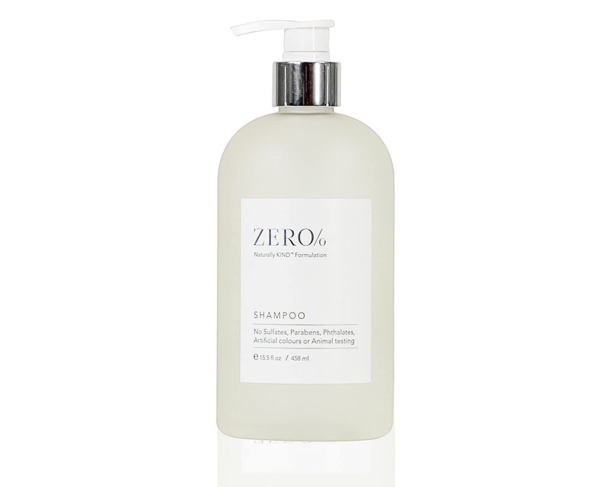 Gilchrist & Soames Zero% shampoo bottle for gentle all-hair-type cleansing
