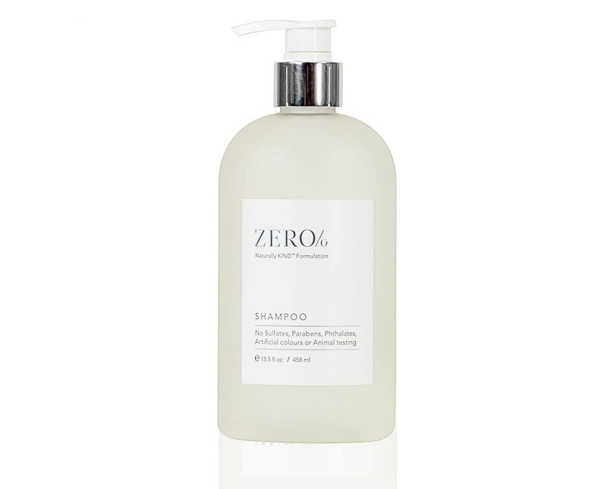 Gilchrist & Soames Zero% shampoo bottle for gentle all-hair-type cleansing
