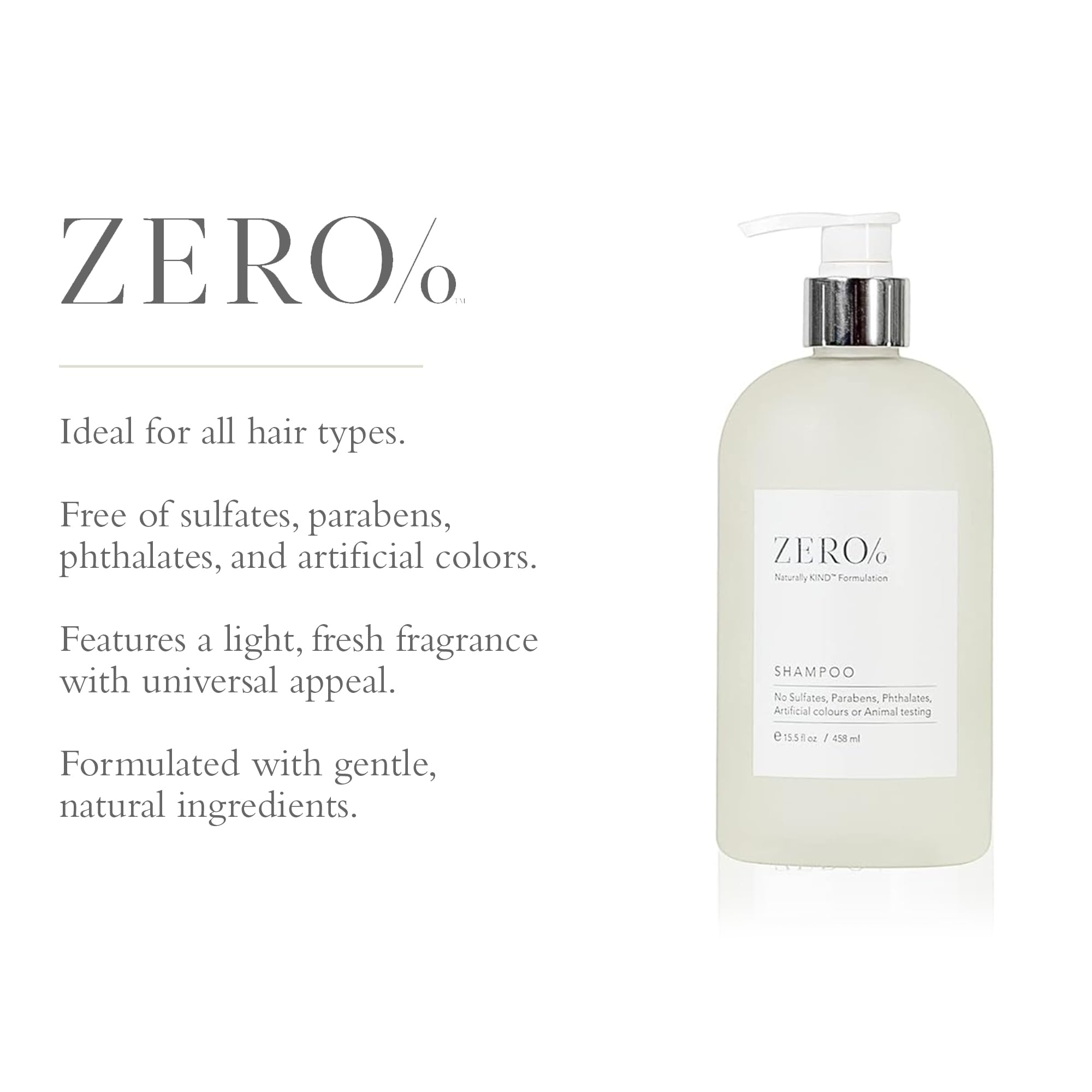 Pouring Gilchrist & Soames Zero% shampoo for a light cleansing moment