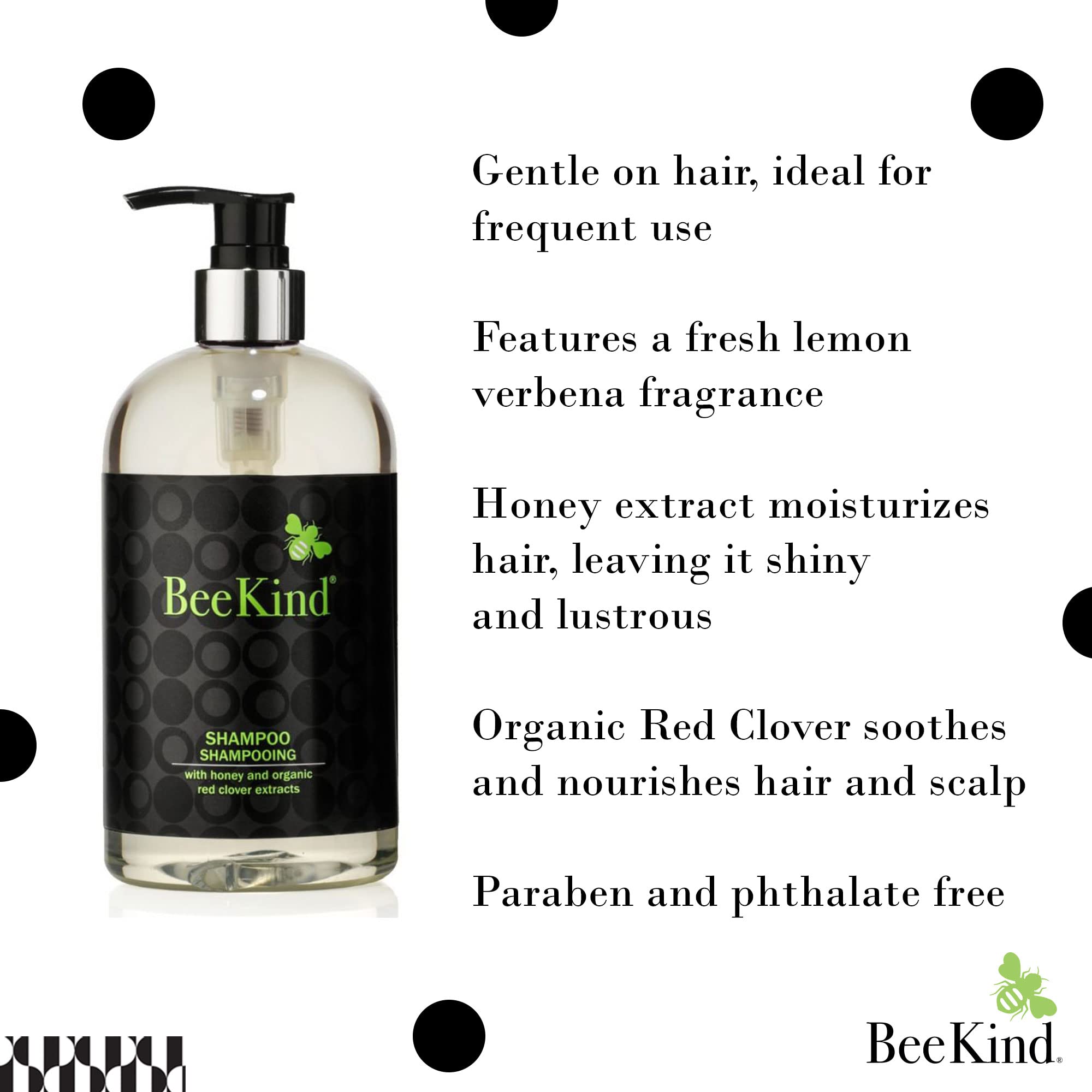 BeeKind shampoo lather demonstrates rich creaminess for all hair types