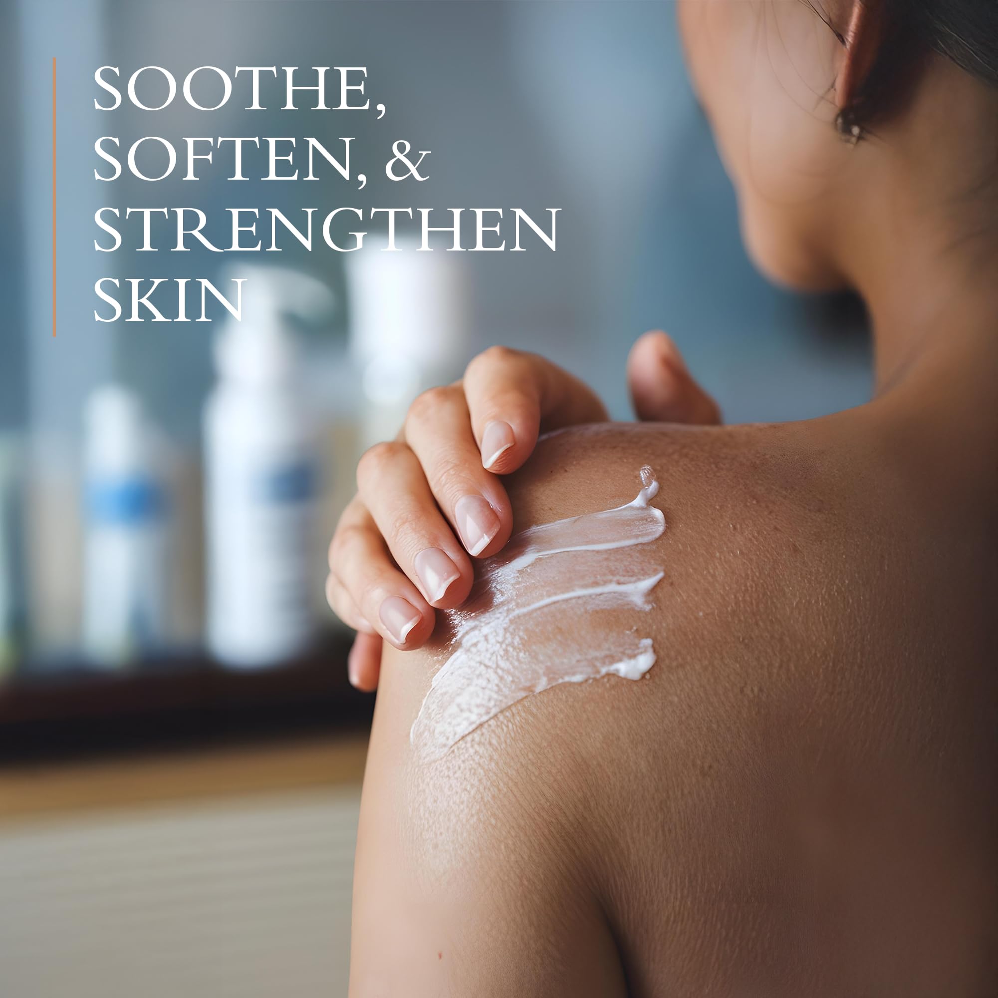 Closeup texture of Gilchrist & Soames London Hand & Body Lotion showing rich cream