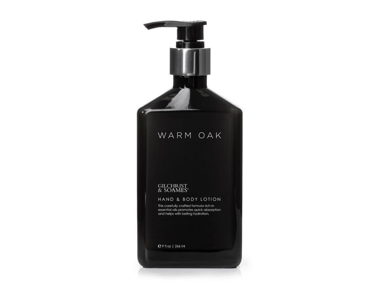 Gilchrist & Soames Warm Oak lotion bottle for daily hydration.