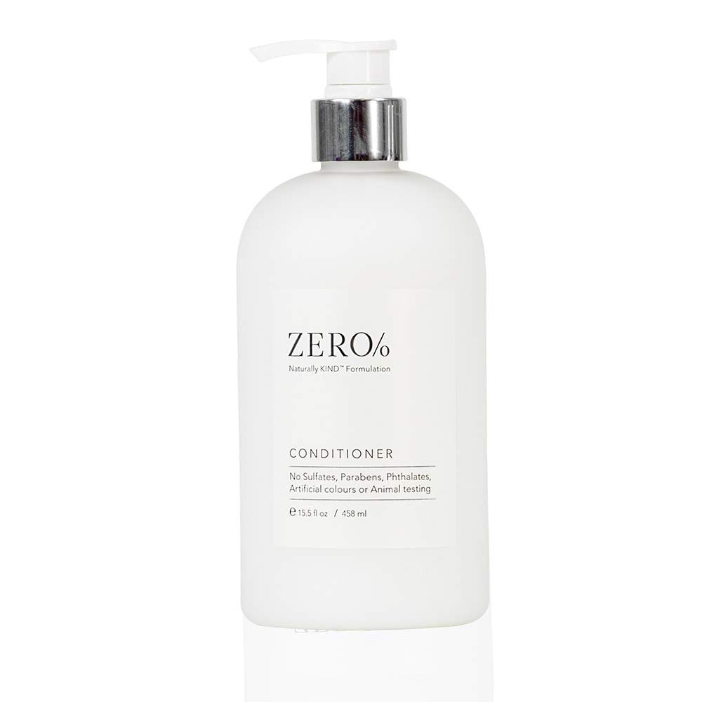 Gilchrist & Soames Zero Percent Conditioner bottle close-up for silky, hydrated hair.