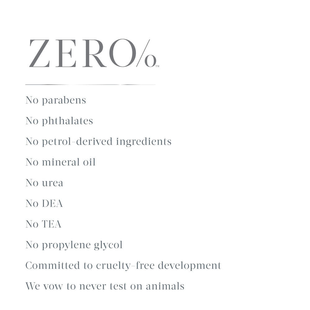 Gilchrist & Soames Zero Percent Conditioner on silky strands after shower for easier detangling.