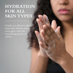 Gilchrist & Soames Zero% lotion on hand—creamy texture absorbs quickly