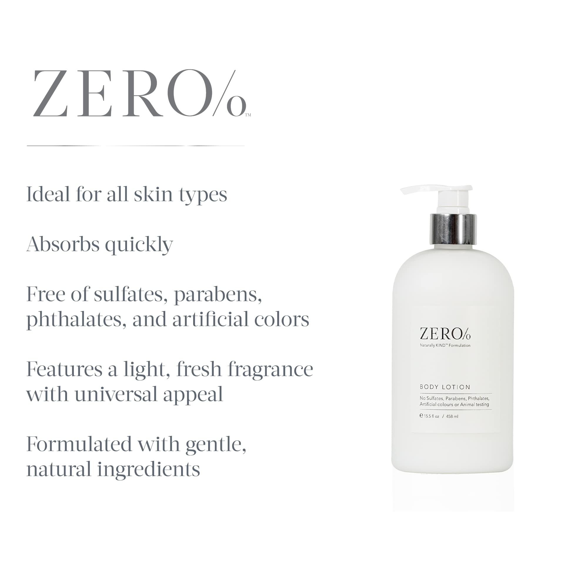 Gilchrist & Soames Zero% lotion texture close-up—light, non-greasy feel