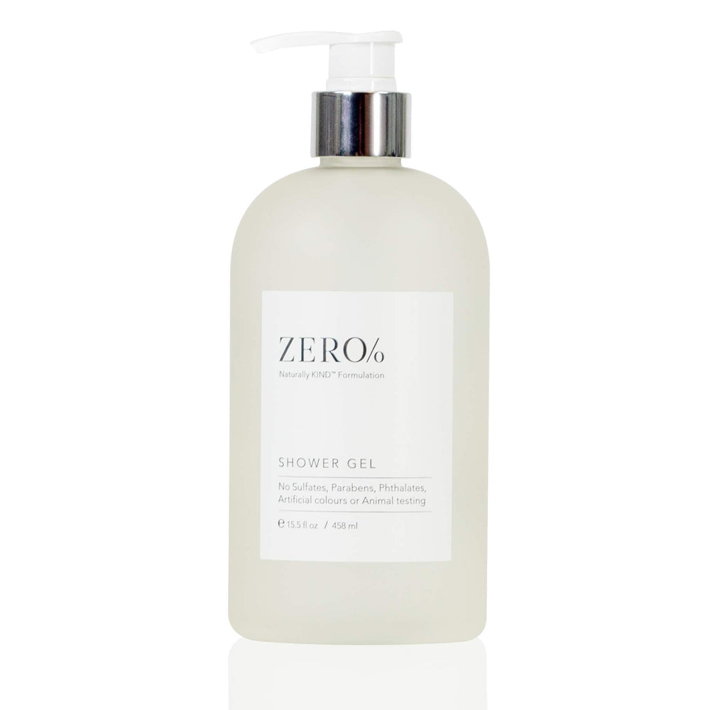 Gilchrist & Soames Zero% Shower Gel bottle shows unisex design for daily refresh