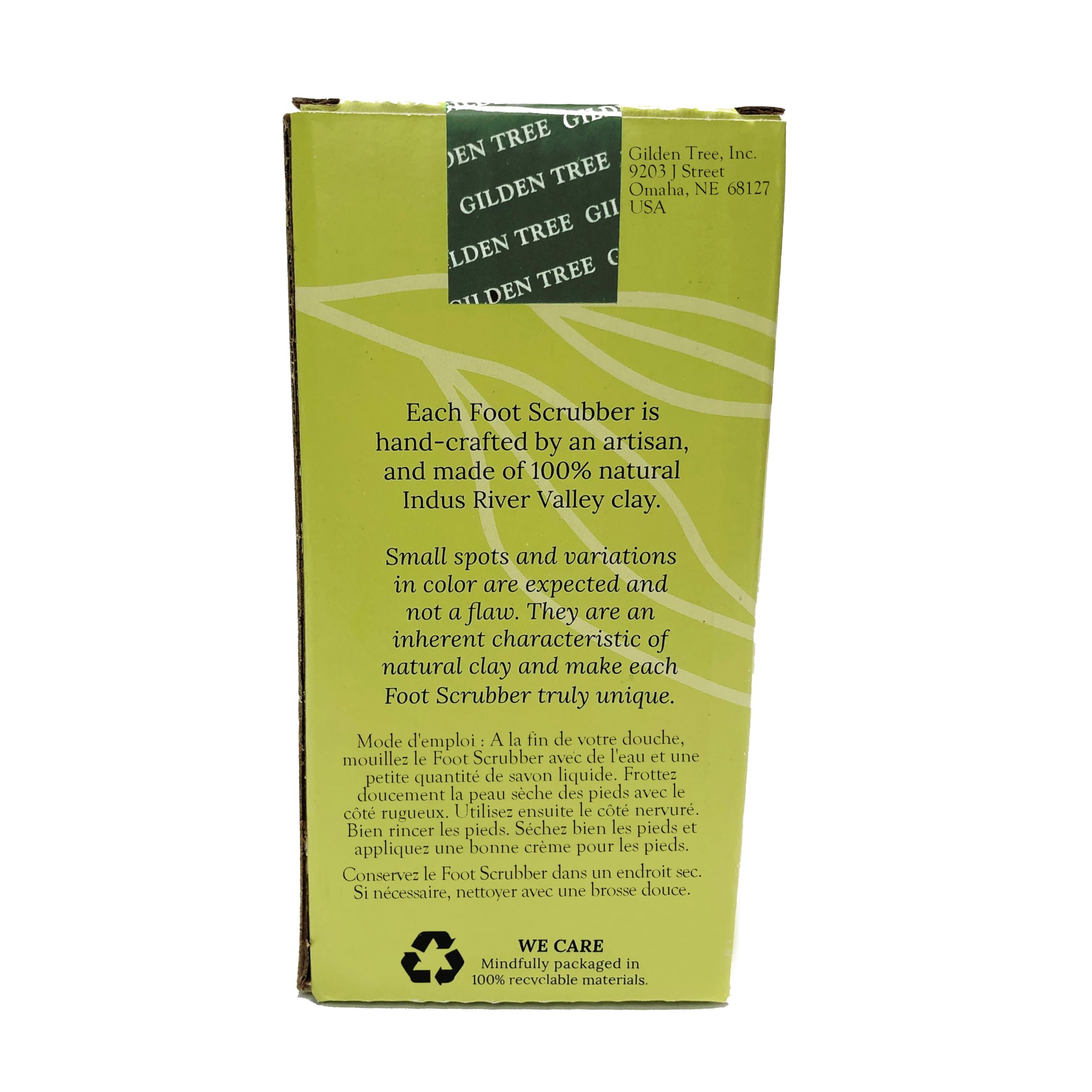 GILDEN TREE pumice stone eco-friendly packaging emphasizing sustainable materials