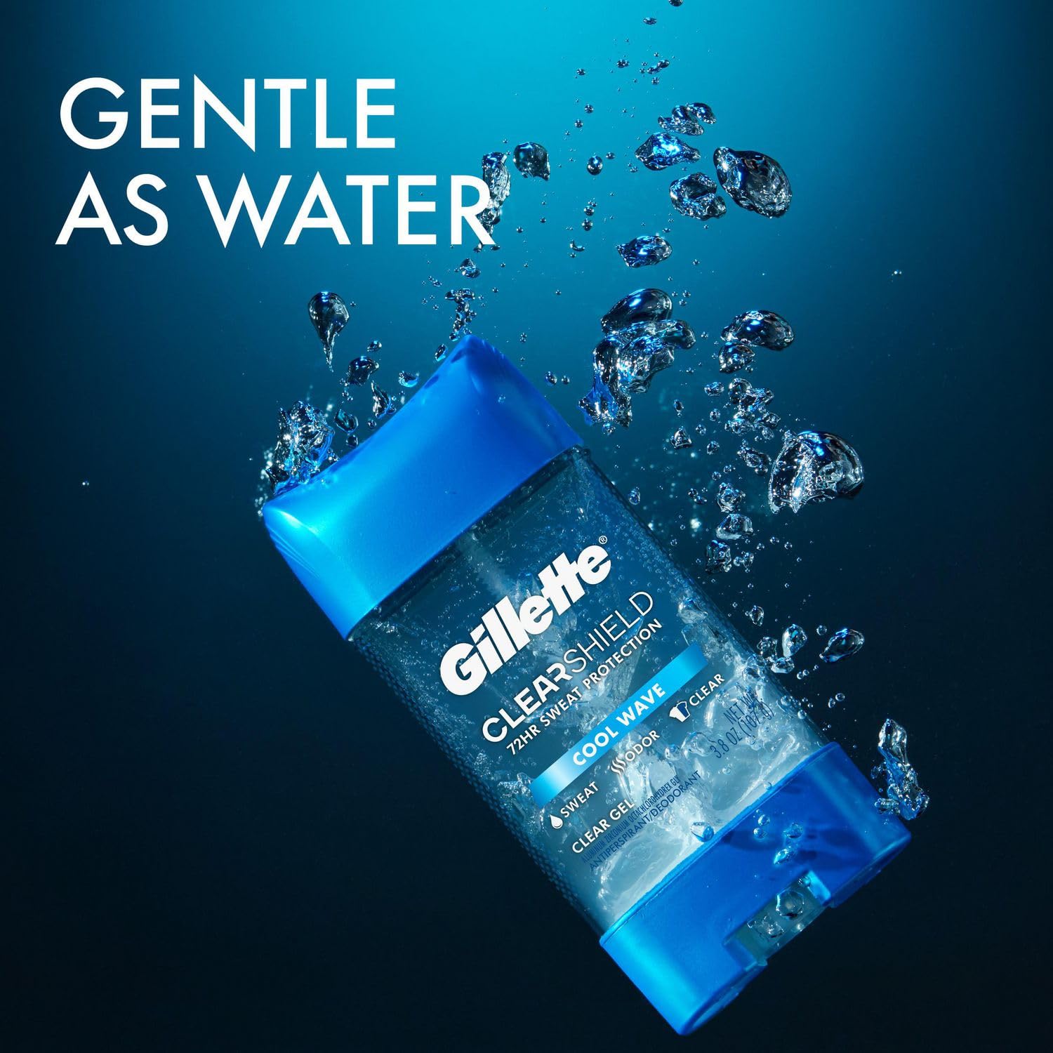 Gillette Cool Wave scent evokes refreshing sensation throughout the day.