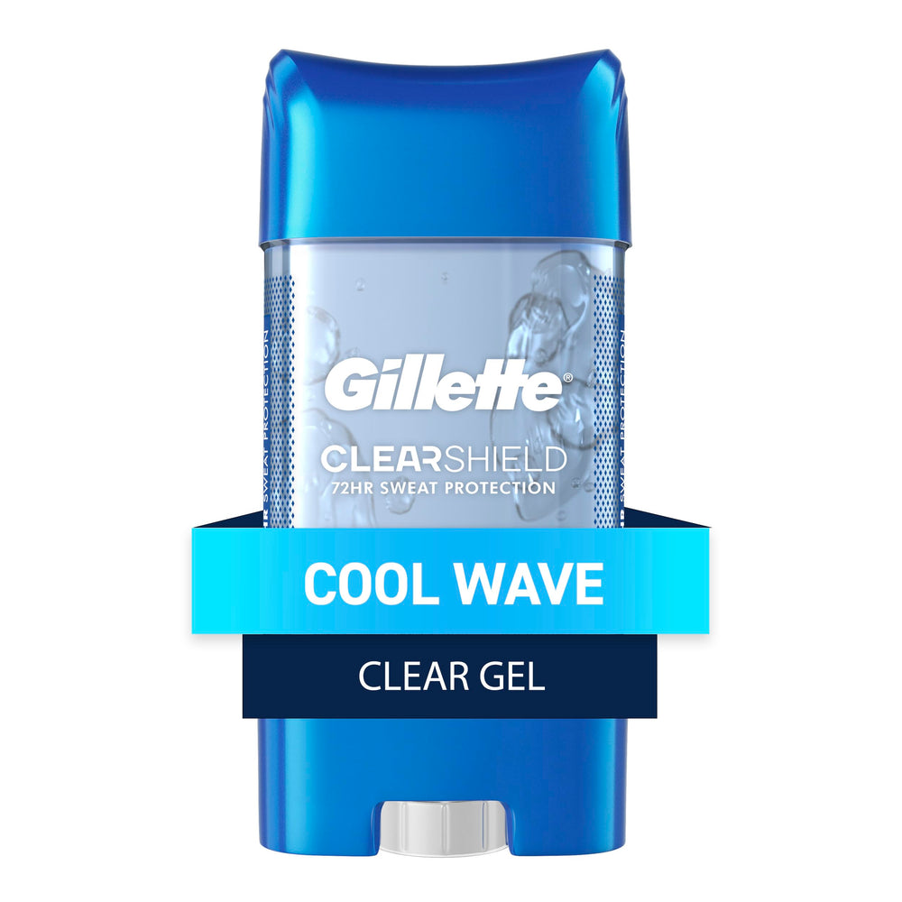 Gillette Clear Gel Cool Wave front hero demonstrates invisible protection for all-day confidence.