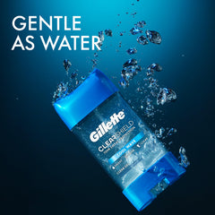 Gillette Clear Gel Scent Xtend image showcases fade-resistant scent that lasts.