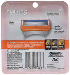 Gillette Fusion 5 Power cartridges packaging highlights a value pack for refills.