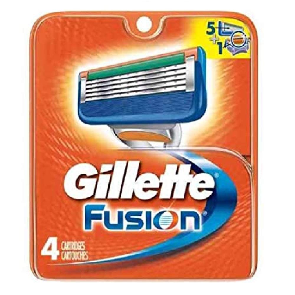 Gillette Fusion blades four-cartridge pack for a close, comfortable shave