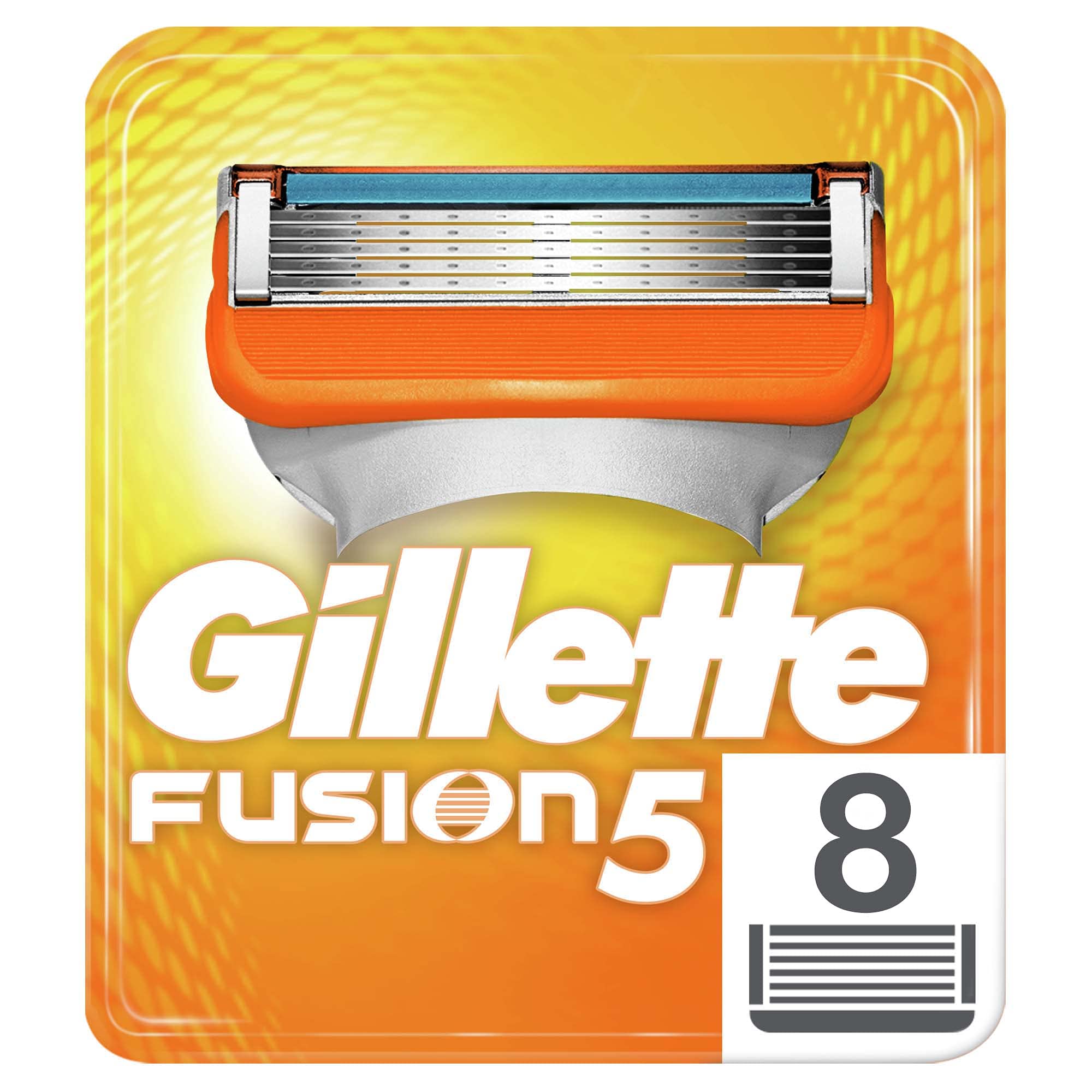 Gillette Fusion5 back precision-trimmer image highlighting easy edging around sideburns.