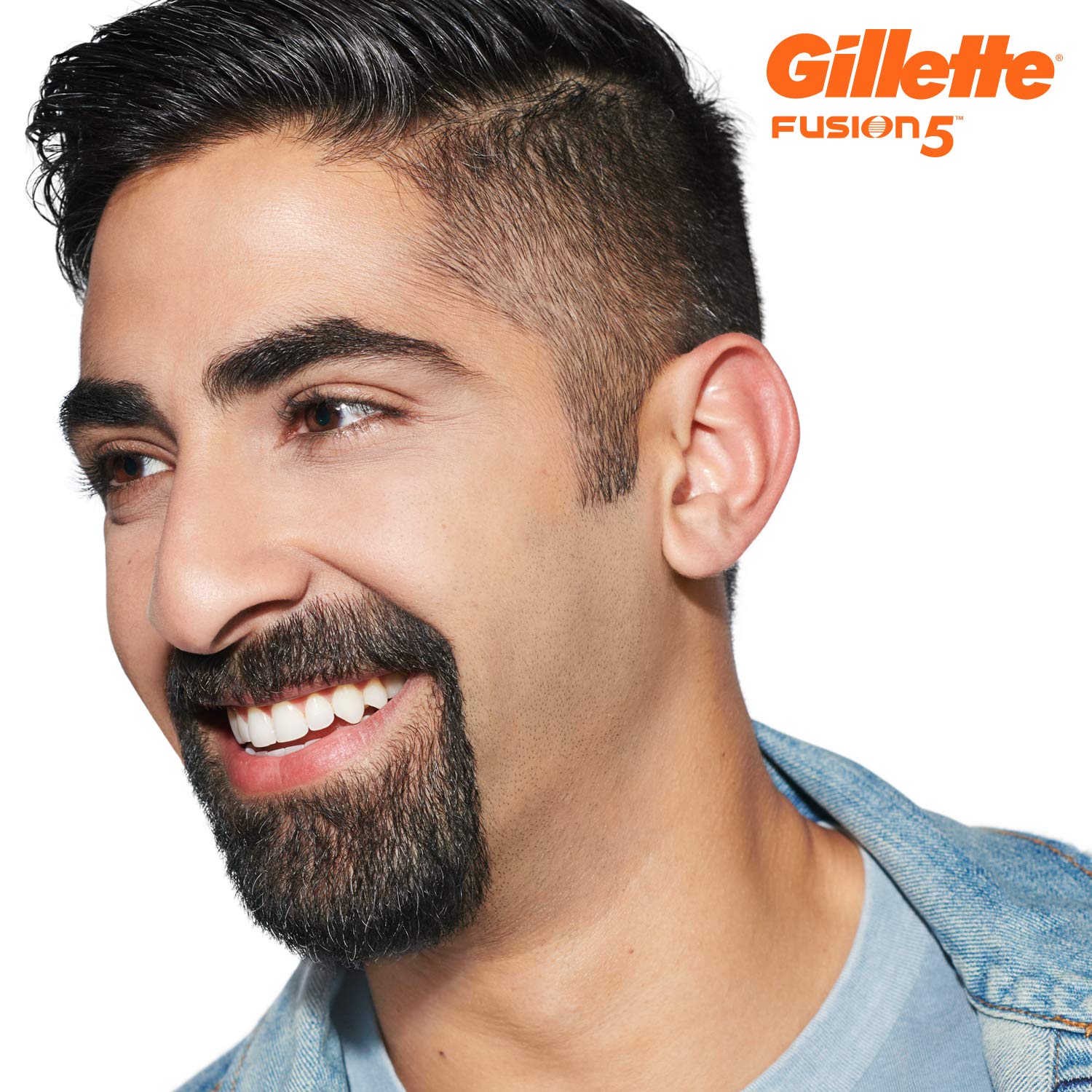 Gillette Fusion5 Power ergonomic handle highlighting control during contour shaving