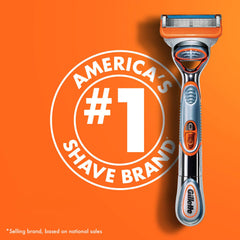 Gillette Fusion5 Power handle micro-pulses view illustrating reduced friction for smooth glide