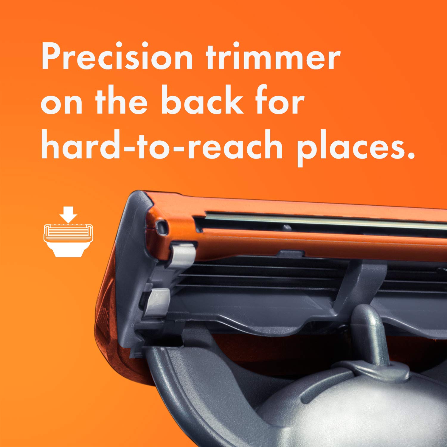 Gillette Fusion5 Power precision-trimmer back for shaping sideburns and under-nose areas