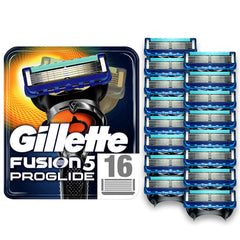 Gillette Fusion5 ProGlide blades refill 16-pack for a smooth, precise daily shave.