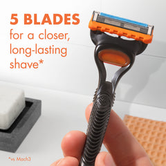 Gillette Fusion5 refill blade stabilization maintains even blade spacing